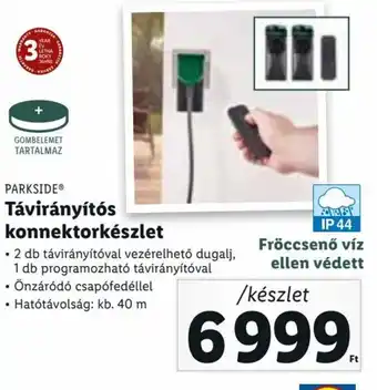 Lidl Parkside Távirányítós konnektorkészlet 1 készlet ajánlat