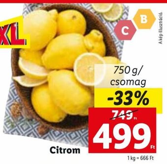 Lidl Citrom 750 g ajánlat