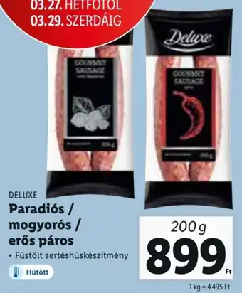 Lidl Deluxe Pradiós / mogyorós / erős páros 200 g ajánlat