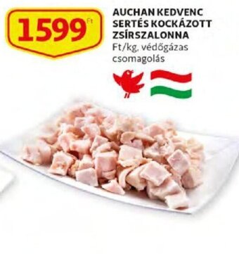 Auchan Auchan Kedvenc sertés kockázott zsírszalonna 1 kg ajánlat
