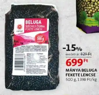 Mánya beluga fekete lencse 500 g