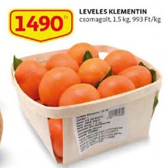 Auchan Leveles klementin 1,5 kg ajánlat