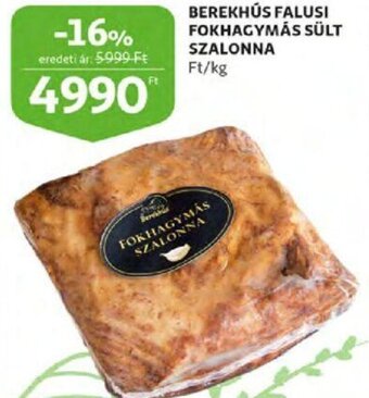 Auchan Berekhús falusi fokhagymás sült szalonna 1 kg ajánlat