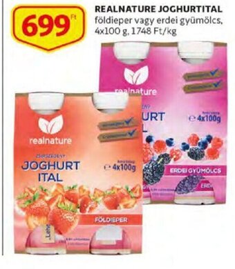 Auchan Realnature joghurtital 4 x 100 g ajánlat