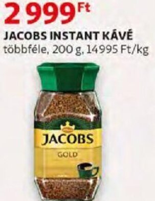 Auchan Jacobs instant kávé 200 g ajánlat
