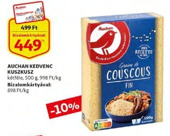 Auchan Auchan kedvenc kuszkusz 500 g ajánlat