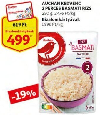 Auchan Auchan kedvenc 2 perces basmati rizs 250 g ajánlat