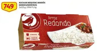 Auchan Auchan kedvenc mikrós kerekszemű rizs 2 x 125 g ajánlat