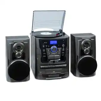 Auna 388 franklin dab+, sztereó rendszer, lemezlejátszó, cd lejátszó 3 cd lejátszására, bt, kazettás lejátszó, aux, usb port