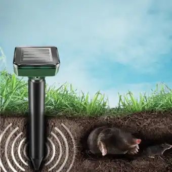 4 db napelemes vakondriasztó, ultrahangos kártevő riasztó