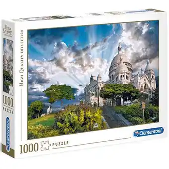 Puzzle 1000 db-os - montmartre, párizs - clementoni (39383)