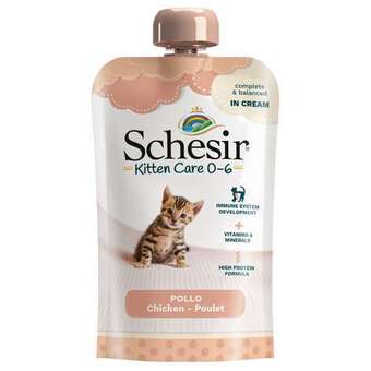 12x150g schesir kitten in cream csirke nedves kiscicatáp