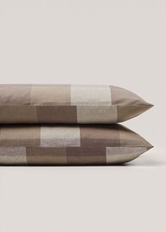 Kockás flanel párnahuzat 50x75 cm (2 db-os csomagban)