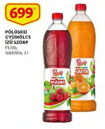 Auchan Pölöskei gyümölcs ízű szörp 1 l ajánlat