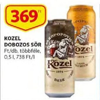 Auchan Kozel dobozos sör 0,5 l ajánlat