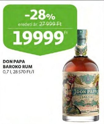 Auchan Don Papa baroko rum 0,7 l ajánlat