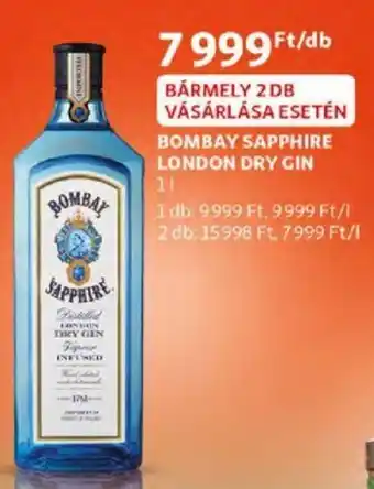 Bombay sapphire london dry gin 1 l