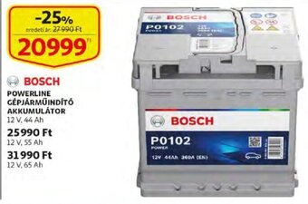 Auchan Bosch powerline gépjárműindító akkumulátor 1 db ajánlat