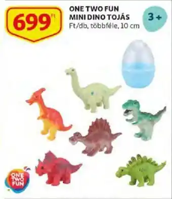 Auchan One Two Fun mini dino tojás 1 db ajánlat