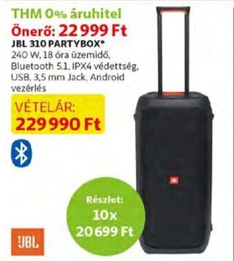 Auchan Jbl 310 partybox 1 db ajánlat