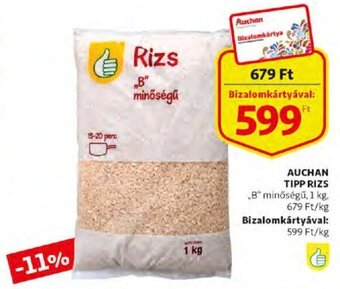 Auchan Auchan tipp rizs 1 kg ajánlat