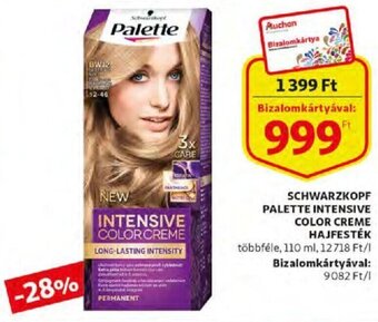 Auchan Schwarzkopf palette intensive color creme hajfesték 110 ml ajánlat