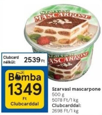 Tesco Szarvasi mascarpone 500 g ajánlat