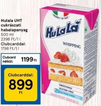 Tesco Hulala uht cukrászati habalapanyag 500 ml ajánlat
