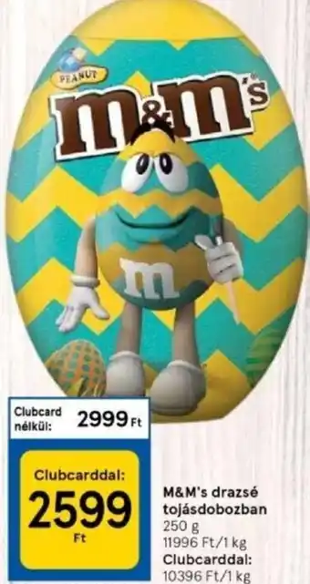 Tesco M&M's drazsé tojásdobozban 250 g ajánlat