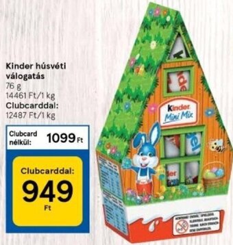 Tesco Kinder húsvéti válogatás 76 g ajánlat