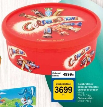 Celebrations édességválogatás ünnepi dobozban 650 g