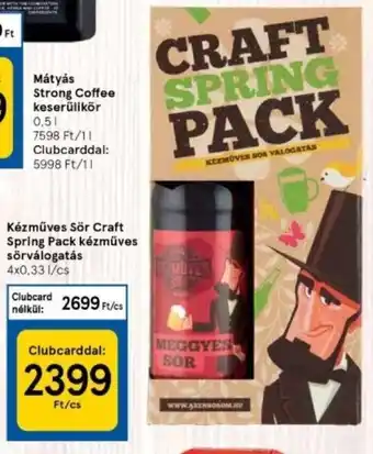 Kézmüves sör craft spring pack kézmüves sörválogatás 4 x 0,33 l