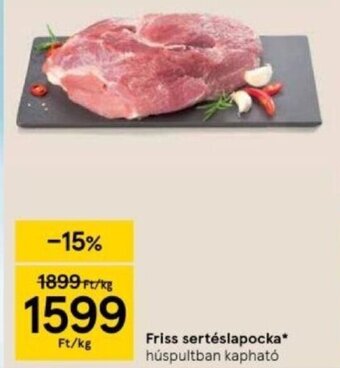 Tesco Friss sertéslapocka 1 kg ajánlat