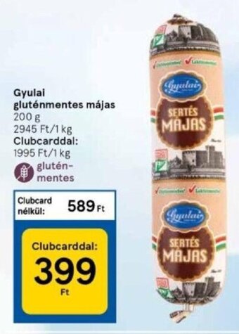 Tesco Gyulai gluténmentes májas 200 g ajánlat