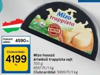 Tesco Mizo hosszú érlelésű trappista sajt 700 g ajánlat