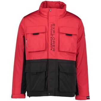 Jacket with contrast insert