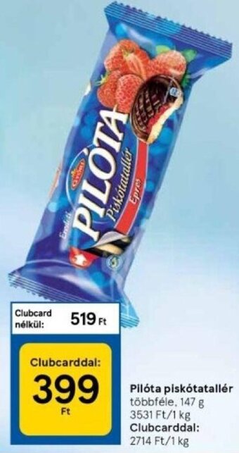 Tesco Pilóta piskótatallér 147 g ajánlat