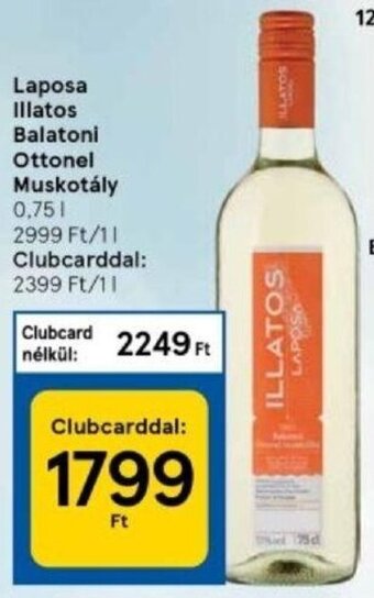 Tesco Laposa illatos balatoni ottonel muskotály 0,75 l ajánlat