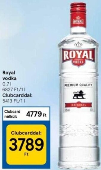 Tesco Royal vodka 0,7 l ajánlat