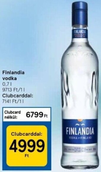 Tesco Finlandia vodka 0,7 l ajánlat