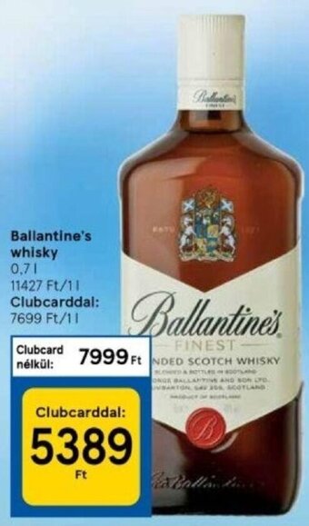 Ballantine's whisky 0,7 l