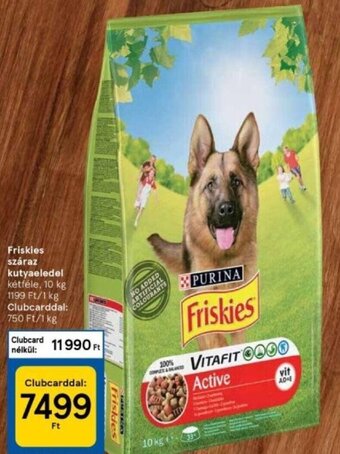 Tesco Friskies száraz kutyaeledel 10 kg ajánlat