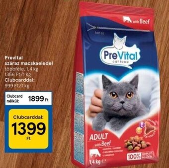 Tesco Prevital száraz macskaeledel 1,4 kg ajánlat
