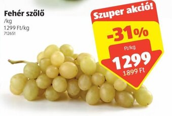 ALDI Fehér szőlő 1 kg ajánlat