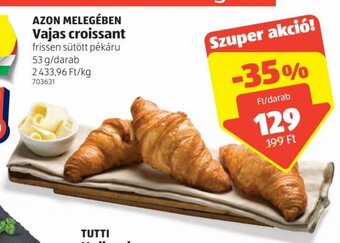ALDI Azon Melegében vajas croissant 53 g ajánlat