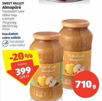 ALDI Sweet Valley Almapüré 710 g ajánlat