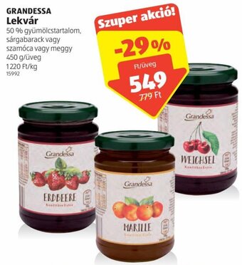 ALDI Grandessa lekvár 450 g ajánlat