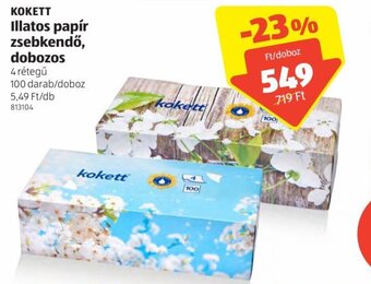 ALDI Kokett illatos papír zsebkendő 100 db ajánlat