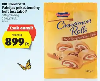 Kuchenmeister fehéjas péksütemény kelt tésztából 300 g