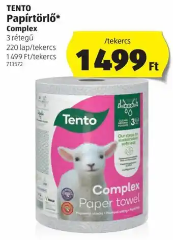 ALDI Tento papírtörlő 1 tekercs ajánlat
